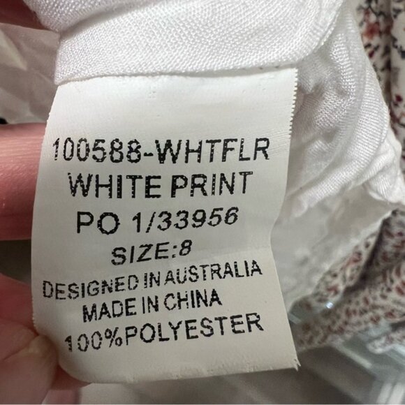 PERFECT STRANGER “Juliette” Lined Floral Print Deep V Neck Mini Dress - Picture 7 of 11